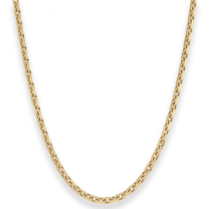 3mm Ankerkette diamantiert aus 333 Gelbgold 55cm