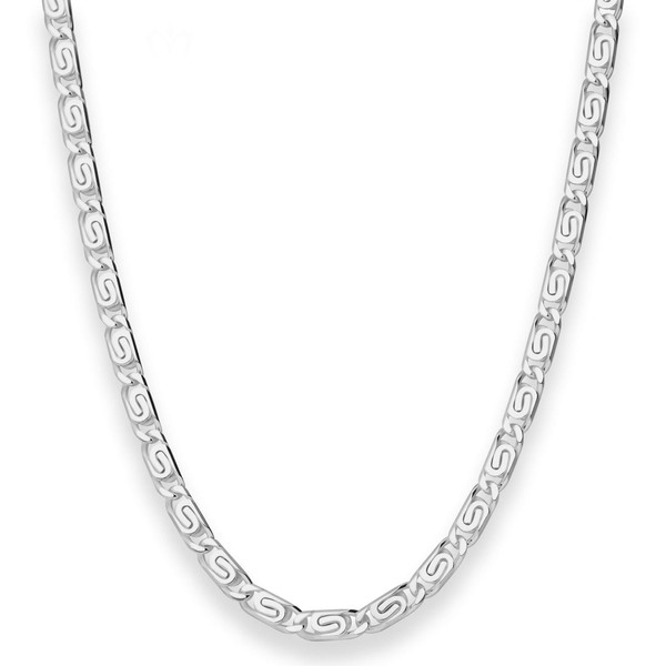 4.5mm S-Panzerkette aus 925 Silber 60cm