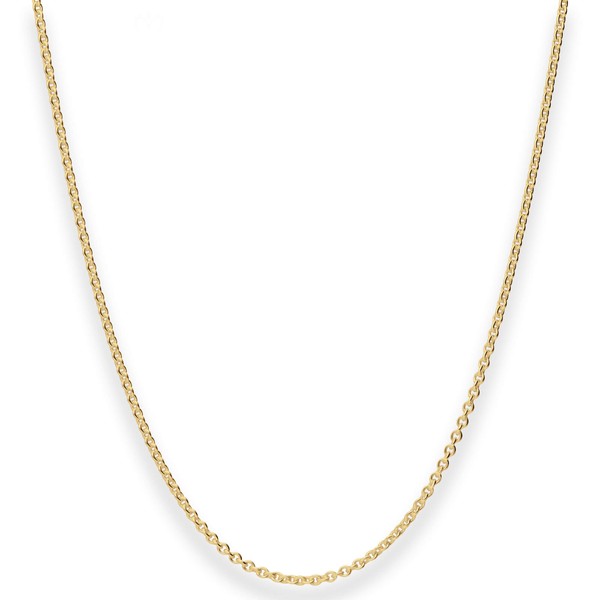 2mm Rund-Ankerkette aus 375 Gelbgold 55cm