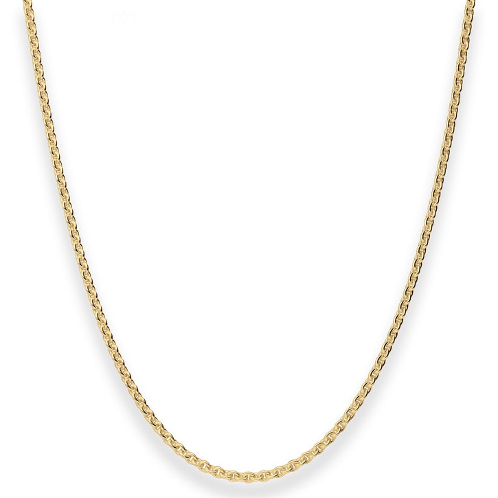 2.4mm Rund-Ankerkette aus 333 Gelbgold 50cm