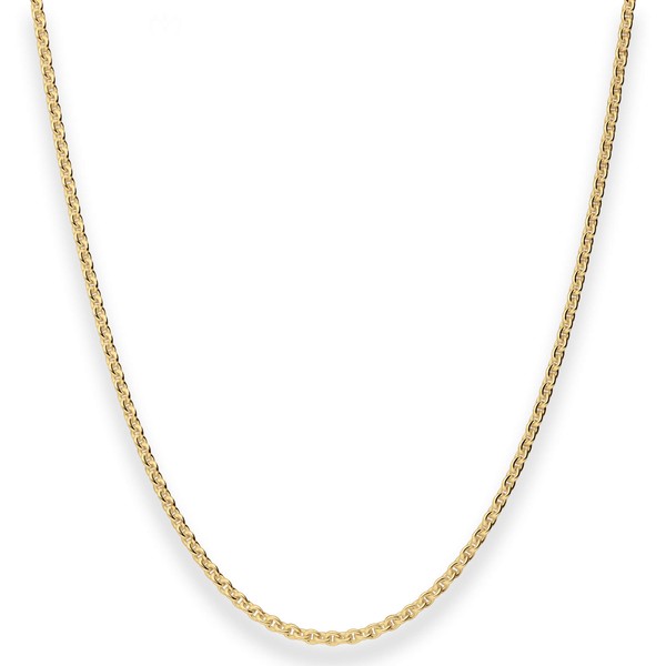 2.4mm Rund-Ankerkette aus 333 Gelbgold 60cm