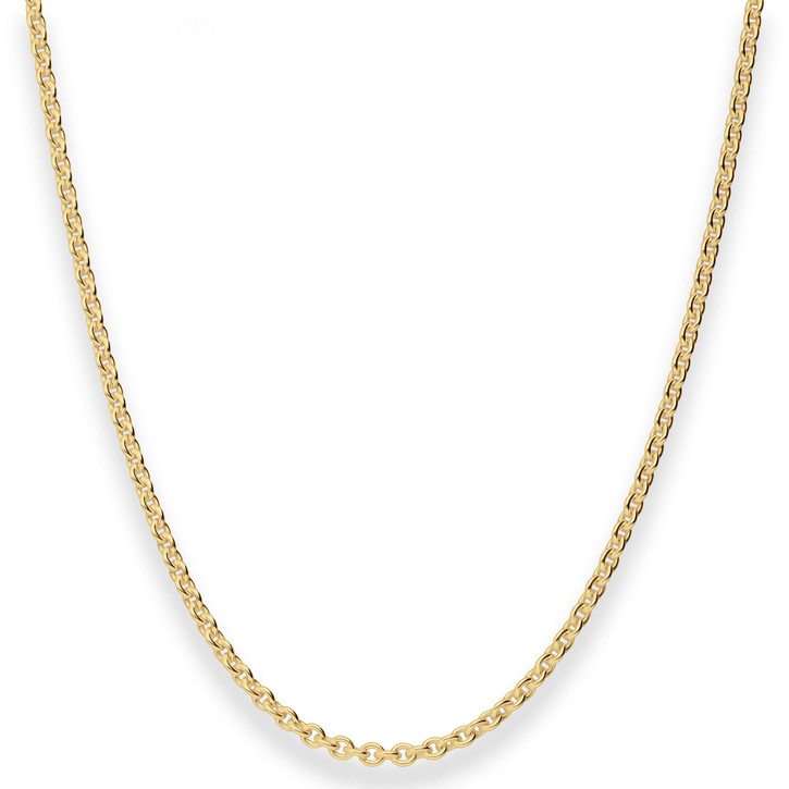 2.8mm Rund-Ankerkette aus 750 Gelbgold 50cm