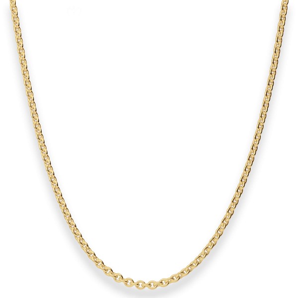 2.8mm Rund-Ankerkette aus 750 Gelbgold 50cm