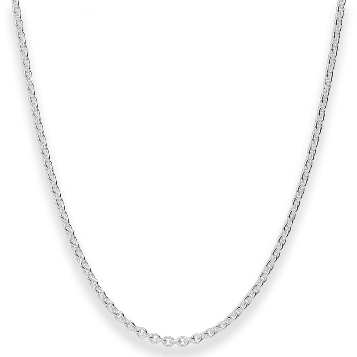 2.8mm Rund-Ankerkette aus 925 Silber 80cm