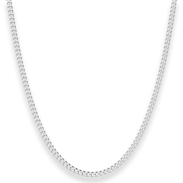 2.7mm Panzerkette aus 925 Silber 70cm