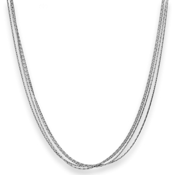 3.2mm Fantasiekette aus 925 Silber rhodiniert 42cm