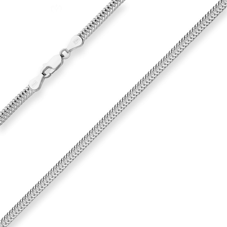 3.8mm Fantasiekette aus 925 Silber 45cm