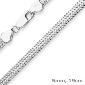 5mm Armband Fantasiekette Silberarmband Armschmuck aus 925 Silber 19cm