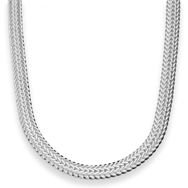7.3mm Fantasiekette aus 925 Silber 45cm