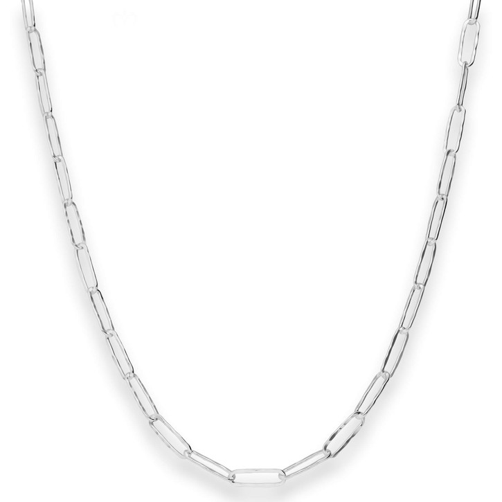 3.8mm Fantasiekette Paper-Clip aus 925 Silber 45cm