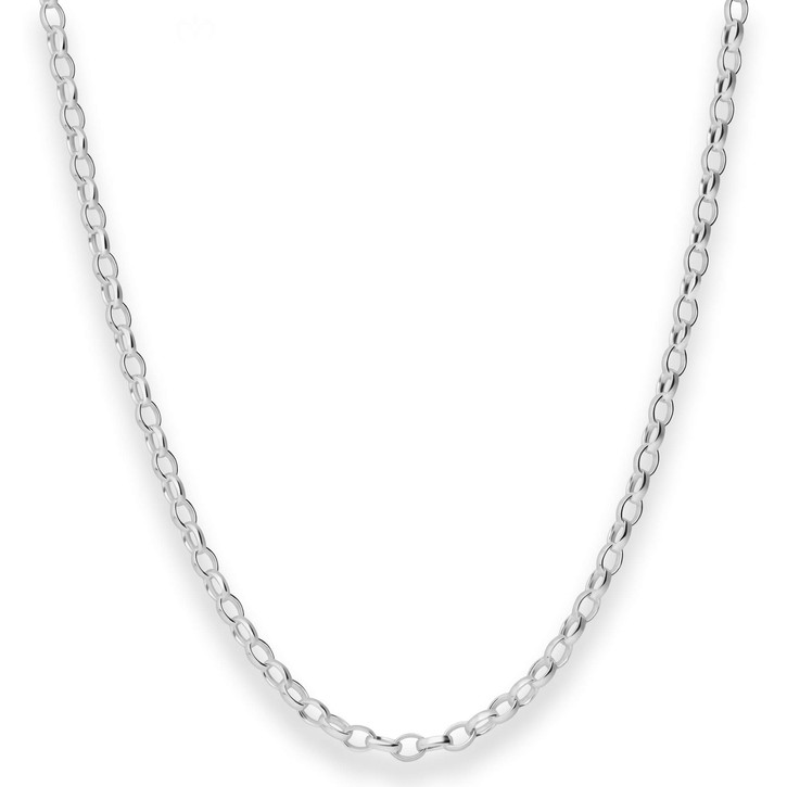 3.1mm Erbskette aus 925 Silber 60cm