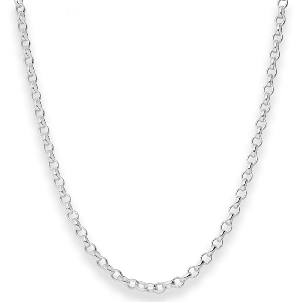 3.5mm Erbskette aus 925 Silber 50cm