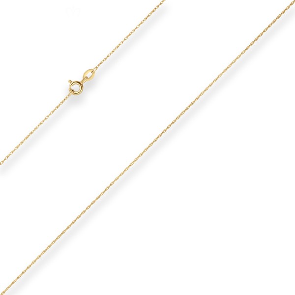 1mm Doppelankerkette aus 333 Gelbgold 42cm