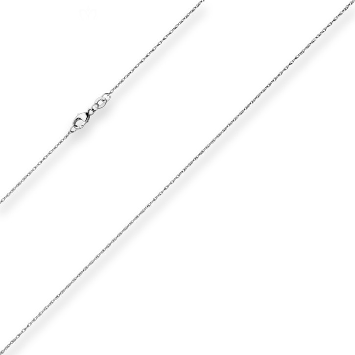 1mm Doppelankerkette aus 950 Platin 50cm