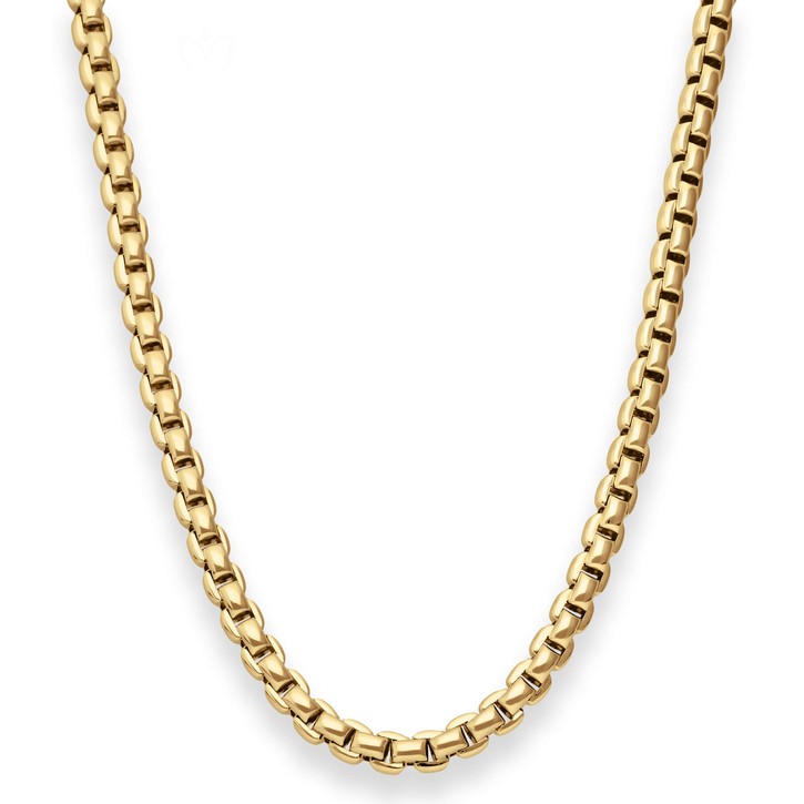 5.5mm Fantasiekette aus 585 Gelbgold 45cm