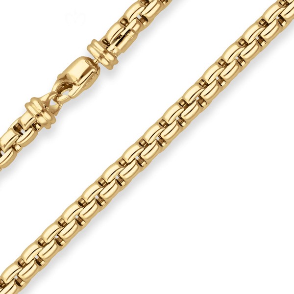 5.5mm Fantasiekette aus 585 Gelbgold 45cm