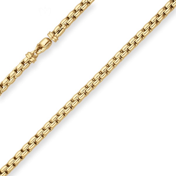 5.5mm Fantasiekette aus 585 Gelbgold 45cm