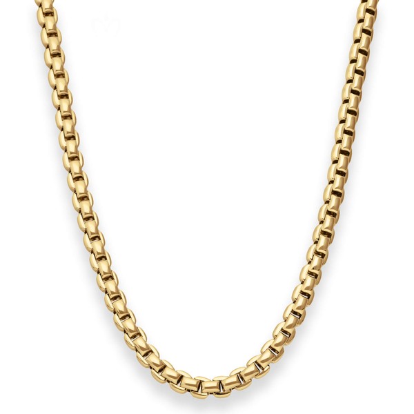 5.5mm Fantasiekette aus 585 Gelbgold 45cm