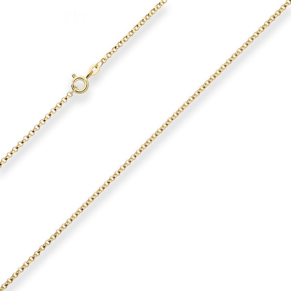 2mm Erbskette aus 585 Gelbgold 42cm