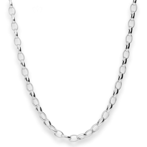 5mm Erbskette aus 925 Silber 45cm