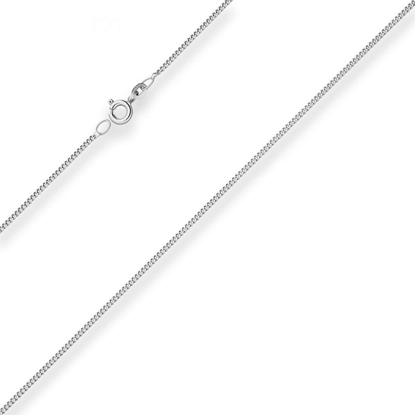1.4mm Panzerkette aus 925 Silber rhodiniert 45cm