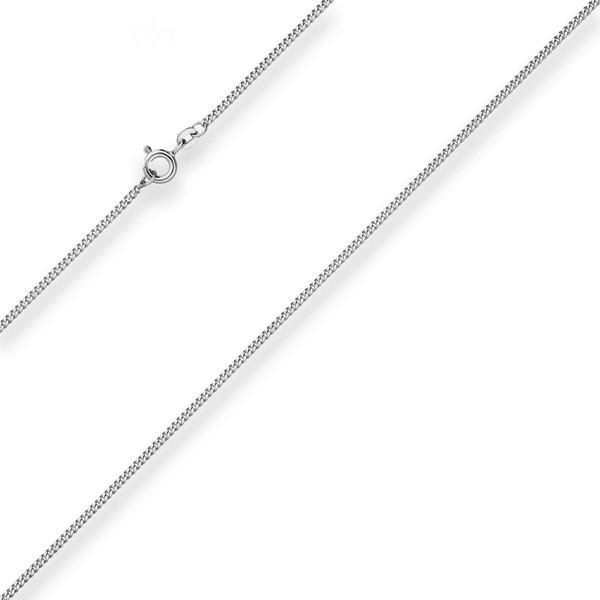 1.6mm Panzerkette aus 925 Silber rhodiniert 80cm
