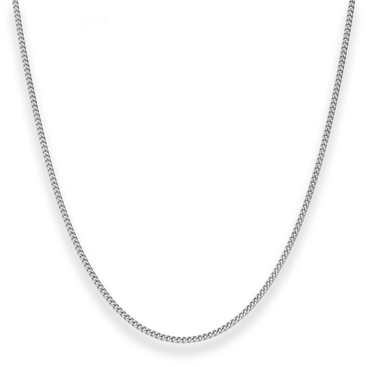 1.7mm Panzerkette aus 925 Silber rhodiniert 70cm