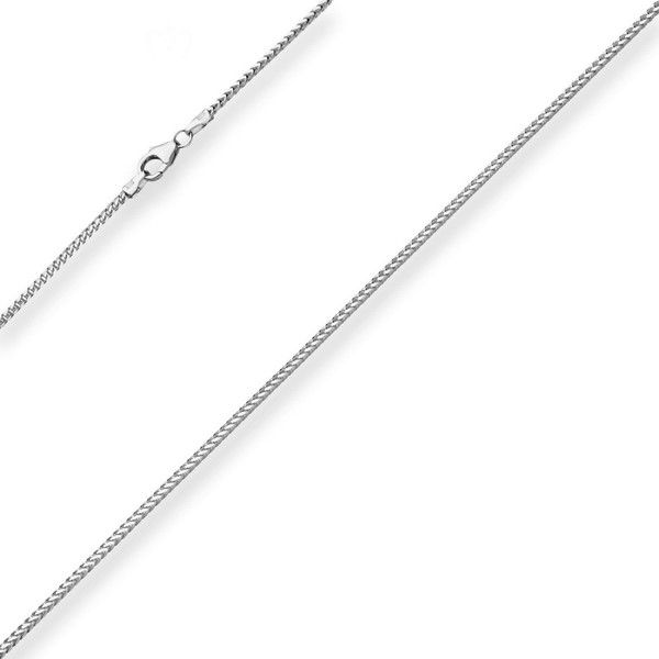 1.5mm Bingokette aus 925 Silber rhodiniert 42cm