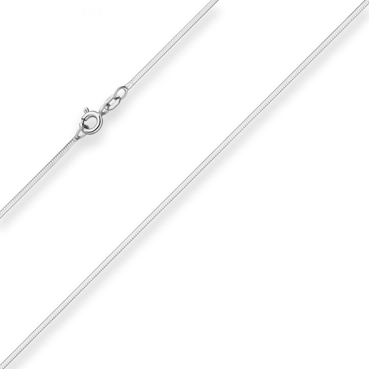 1.2mm Schlangenkette diamantiert aus 925 Silber 45cm