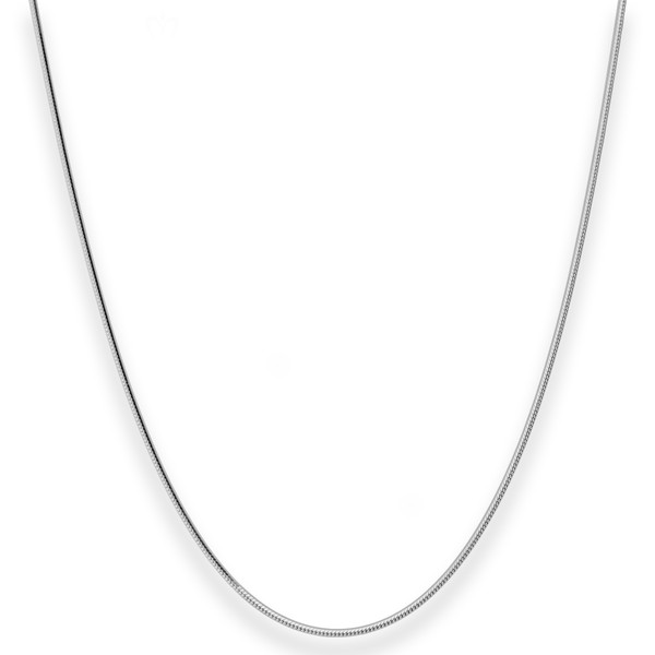 1.2mm Schlangenkette diamantiert aus 925 Silber 45cm