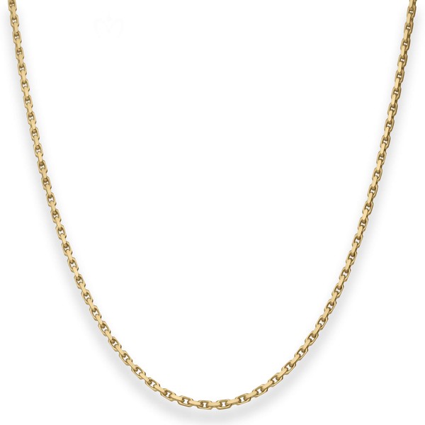 1.7mm Ankerkette diamantiert aus 333 Gelbgold 55cm