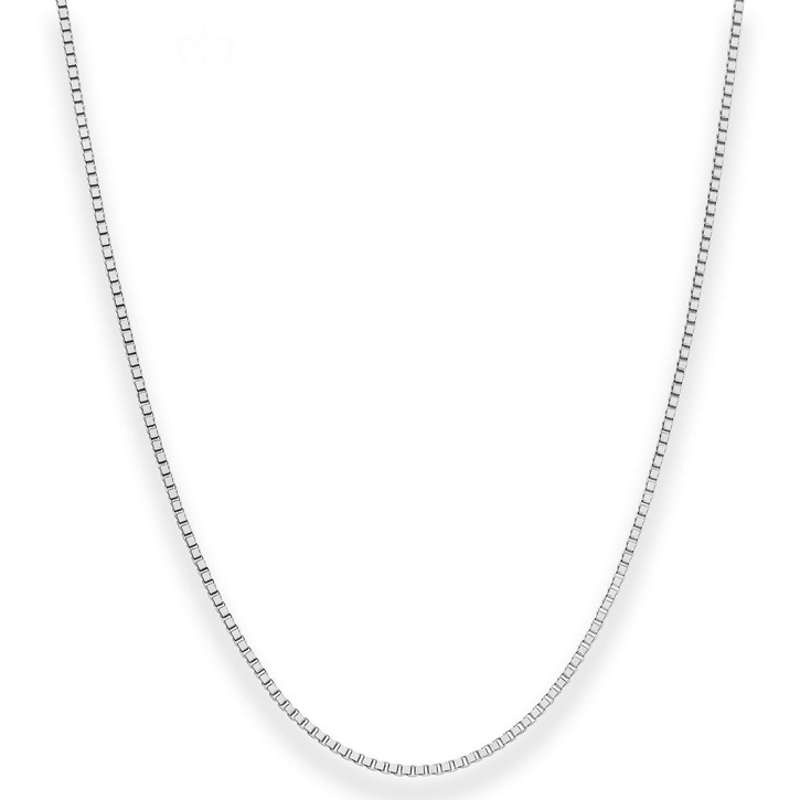1.4mm Veneziakette aus 925 Silber rhodiniert 40cm
