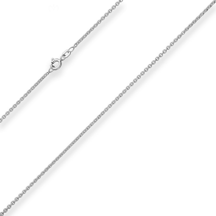 2mm Rund-Ankerkette aus 925 Silber rhodiniert 45cm