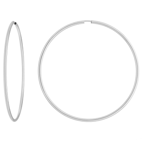 Paar Ohrringe Creolen rund groß XXL Ohrschmuck aus 925 Silber 80x2,5mm Paar Ohrringe Creolen rund groß XXL Ohrschmuck aus 925 Silber 80x2,5mm