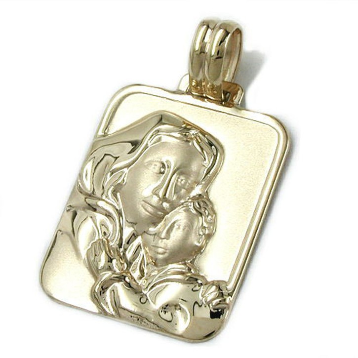 Anhänger Maria mit Jesuskind aus 585 Gold