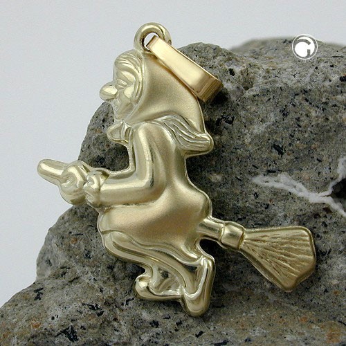Anhänger Hexe 14Kt GOLD