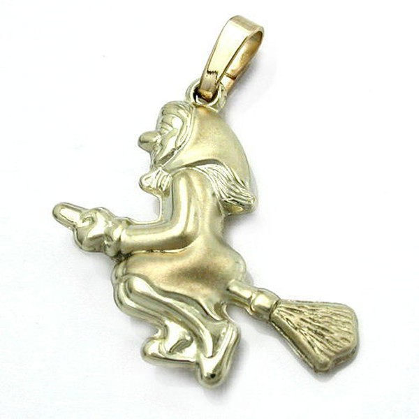 Anhänger Hexe 14Kt GOLD