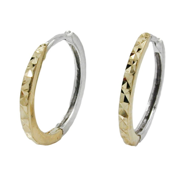 Orecchini Creole Ovali Intrecciati In Oro 9kt - Cerchi In Oro Giallo, Dimensioni 2,1 X 1,3 Cm, In Confezione Regalo