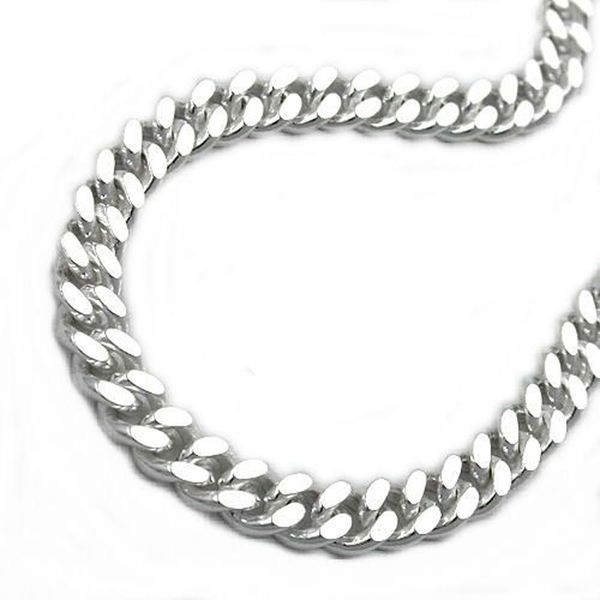 Collier Panzerkette 2x diam Silber 925 50cm