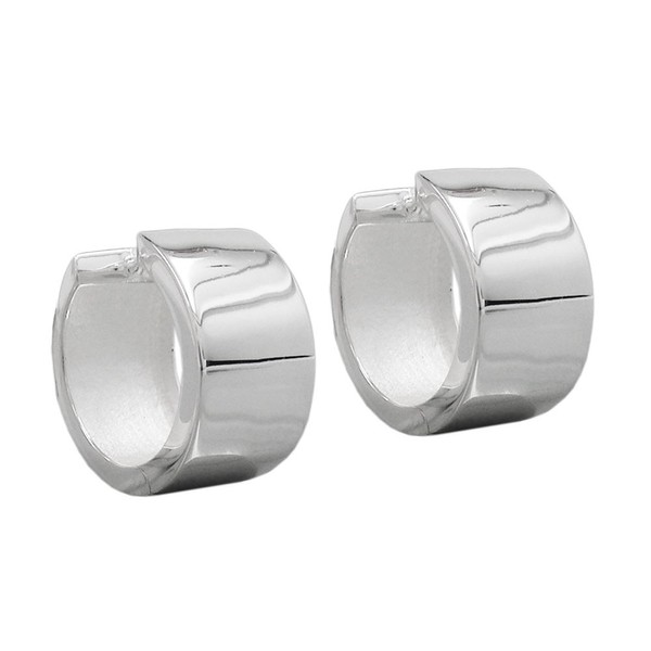 Creole 18x10mm glänzend Silber 925