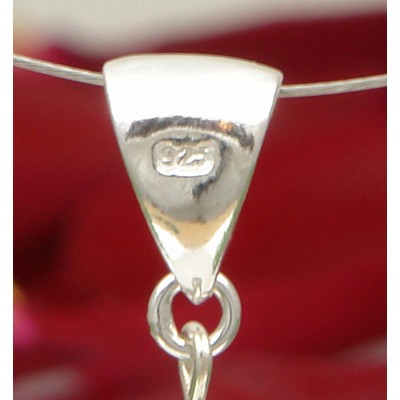 Anhänger aus Bergkristall und 925 Silber Massiv