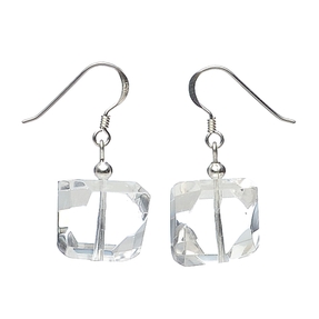 Ohrringe Ohrhänger aus Bergkristall & 925 Silber facettiert Ohrschmuck für Damen Ohrringe Ohrhänger aus Bergkristall & 925 Silber facettiert Ohrschmuck für Damen