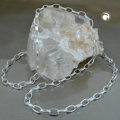 3,5mm Collier Ankerkette oval 925 Silber 80cm