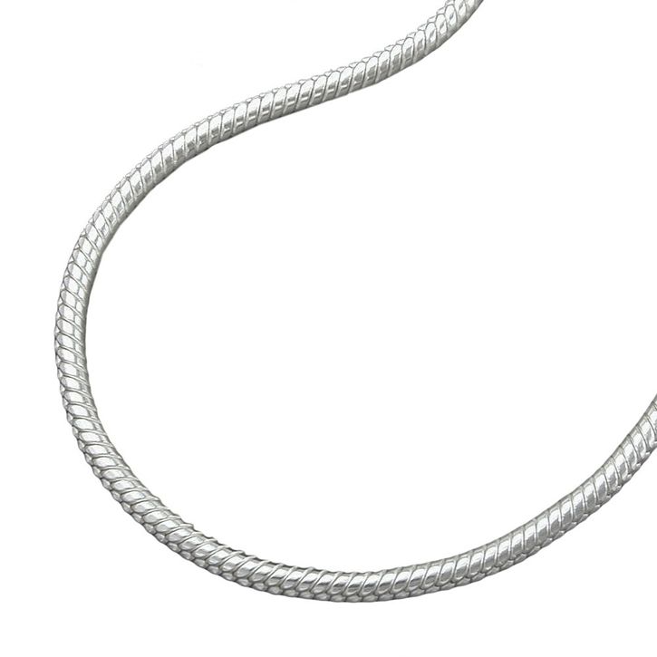 1,3mm Schlangenkette 925 Silber rund 50cm