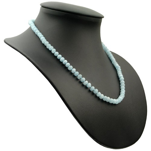 Kette aus Aquamarin facettiert