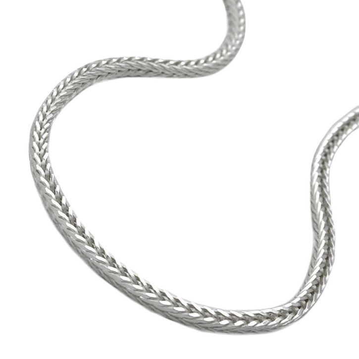 Fuchsschwanz Kette vierkant 925 Silber 50cm