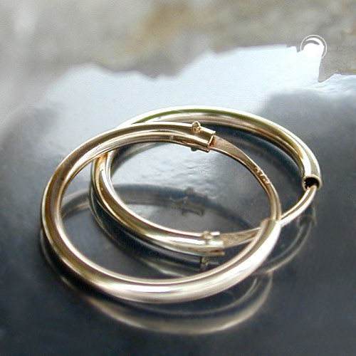 Creolen 13mm 375 Gelbgold glänzend