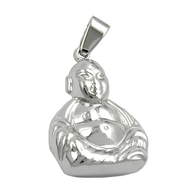 Buddha Anhänger aus 925 Silber rhodiniert