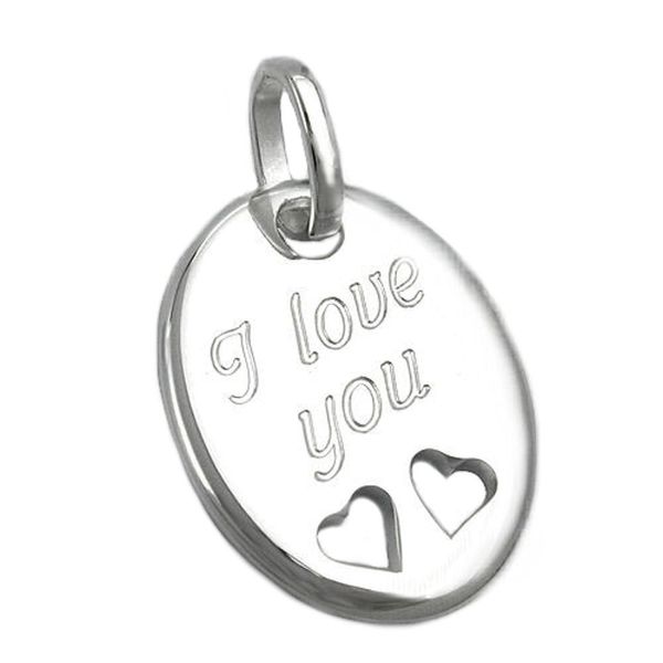 I love you Anhänger aus 925 Silber