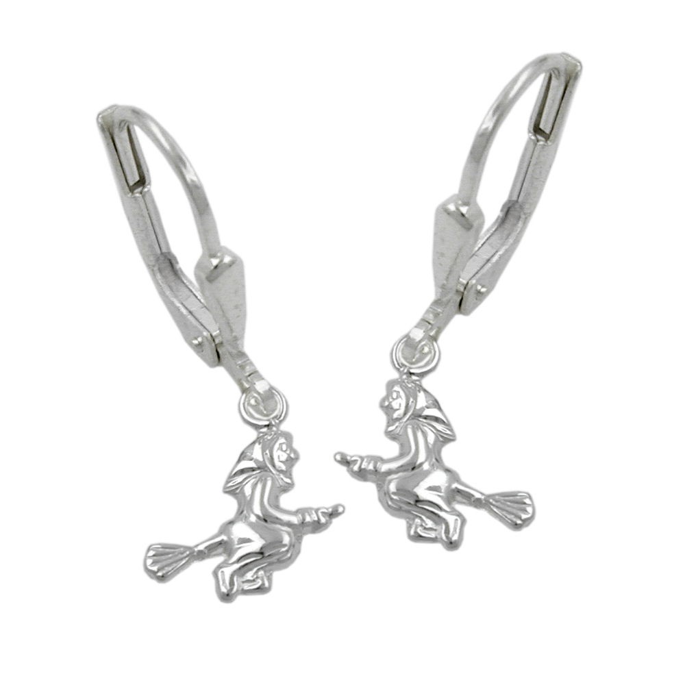Ohrhänger Ohrringe Hexe, aus 925 Silber